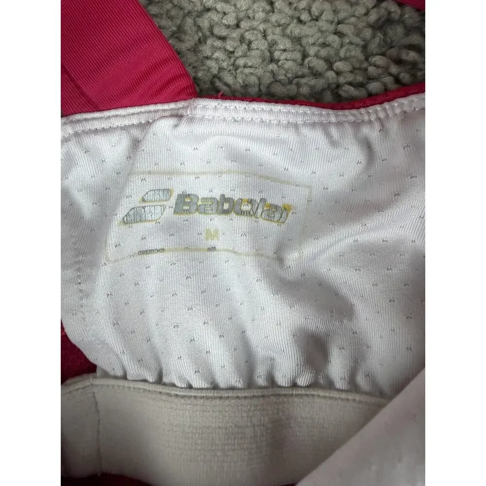 Babolat Tennis Dress Womens Medium Pink Strappy Mesh Tank Built In Bra Athletic - Picture 4 of 12